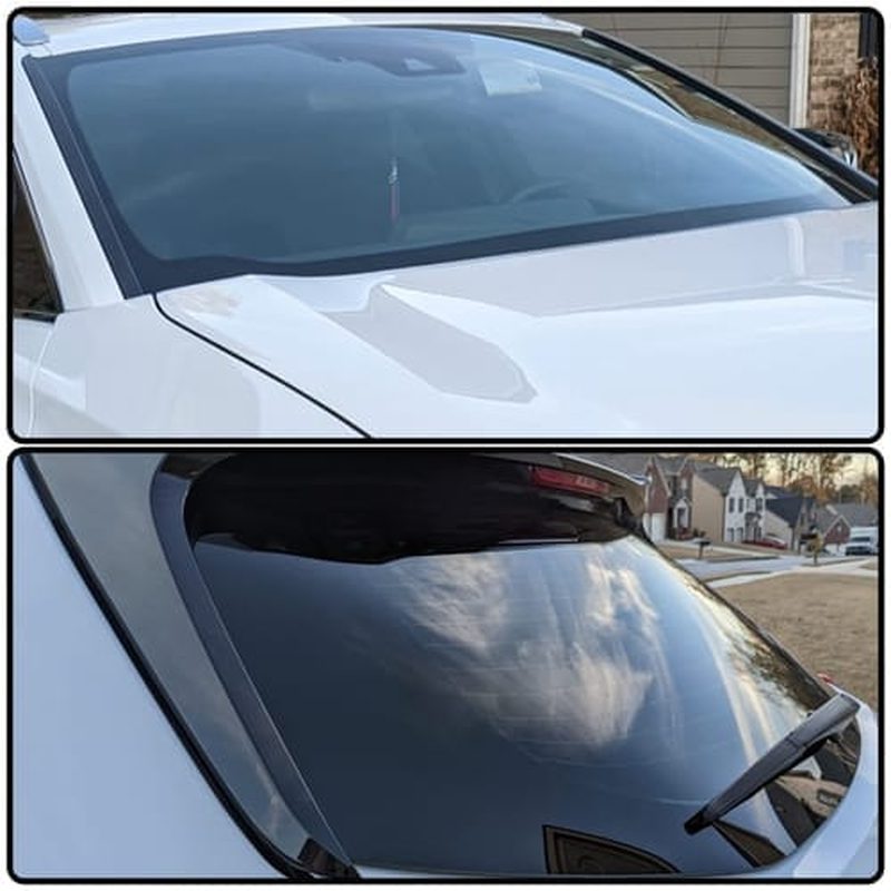 Comparativa del cristal antes y después de usar Autobrillo